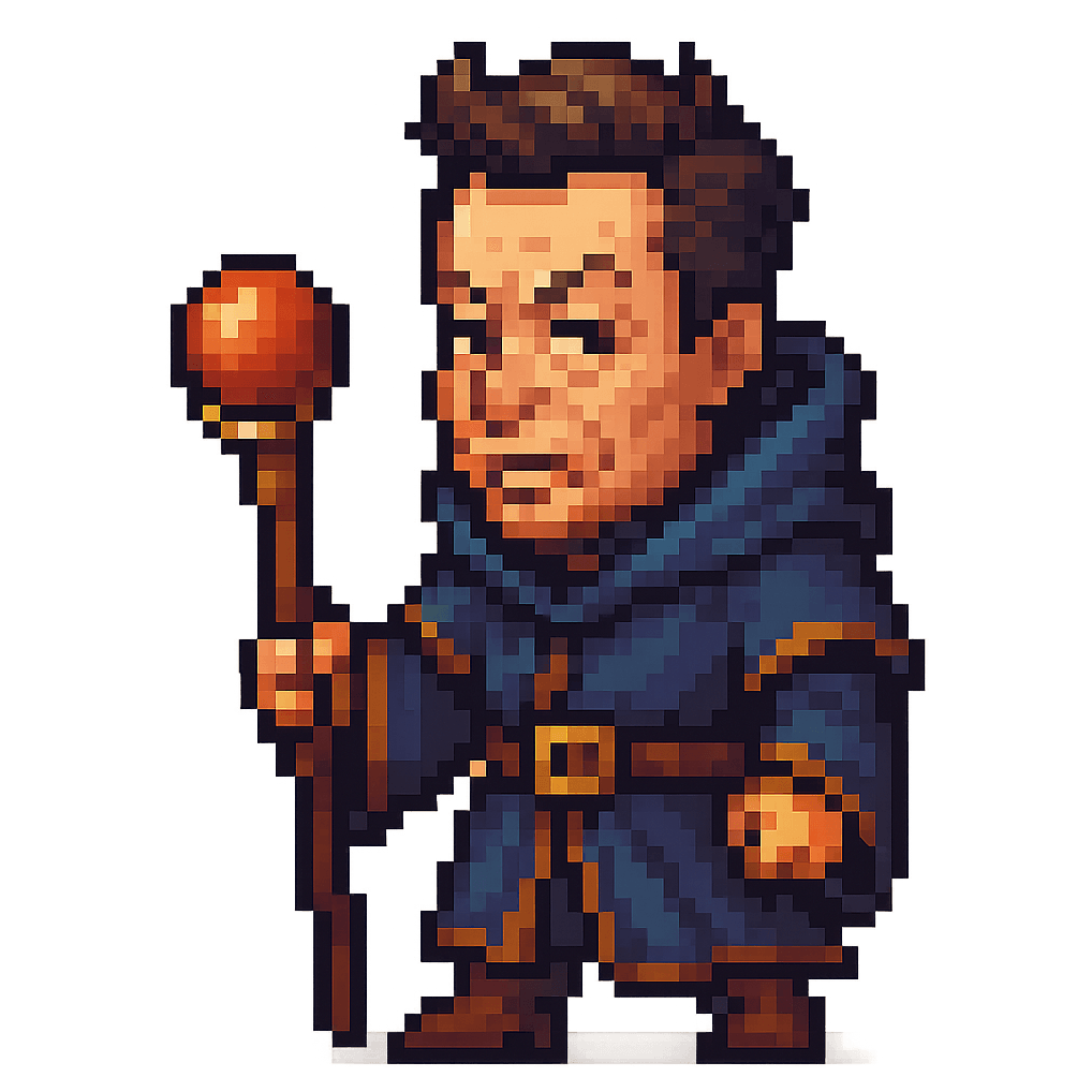  Pixel RPG character