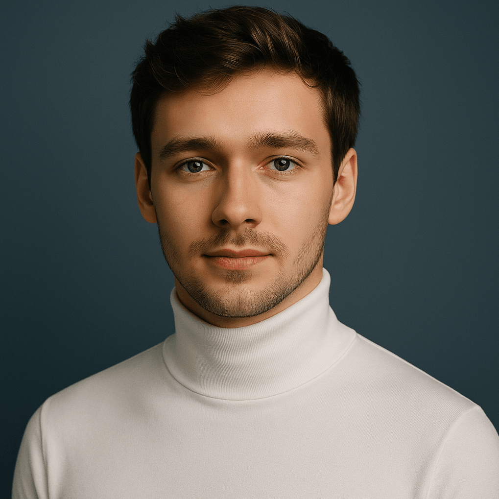 Studio-style portrait