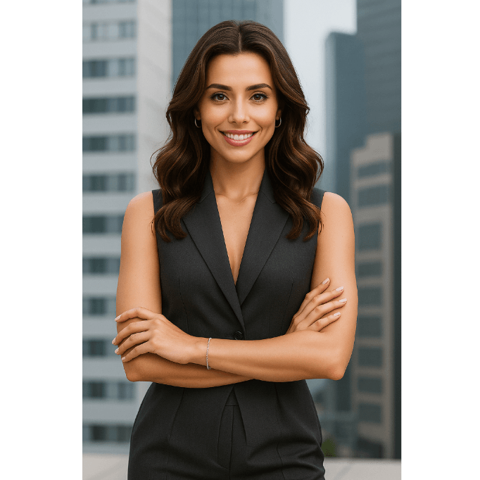 Sleeveless Suit Vest Look