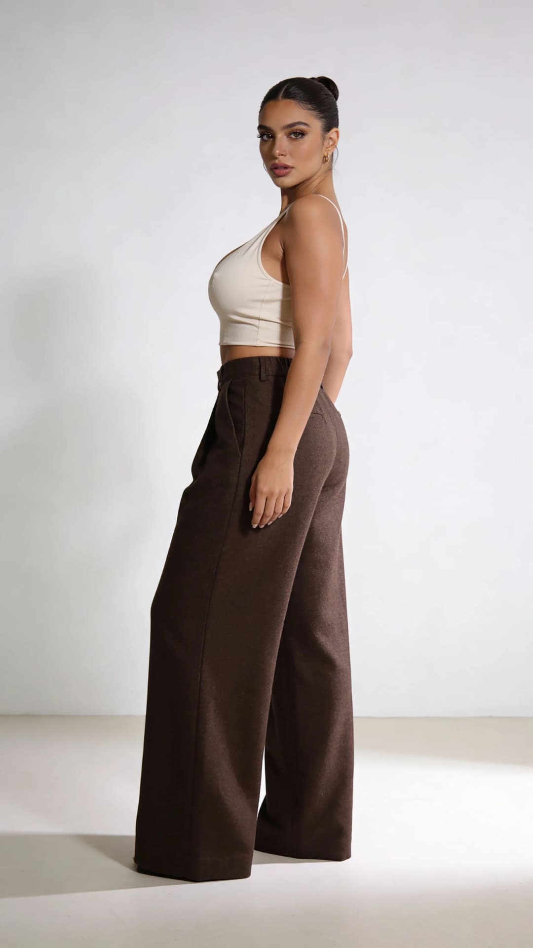 Virtual influencer woman fashion runway